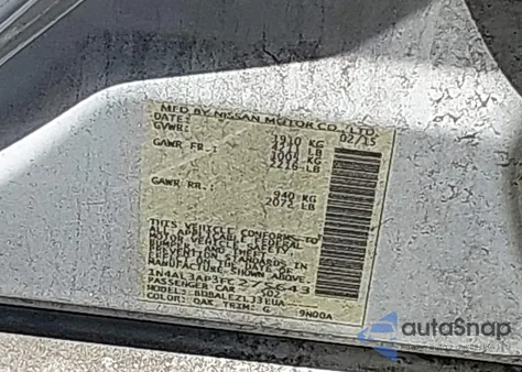 2015 Nissan Altima 2.5/2.5 S/2.5 Sl/2.5 Sv z USA, uszkodzony, nr VIN 1N4AL3AP3FC275643